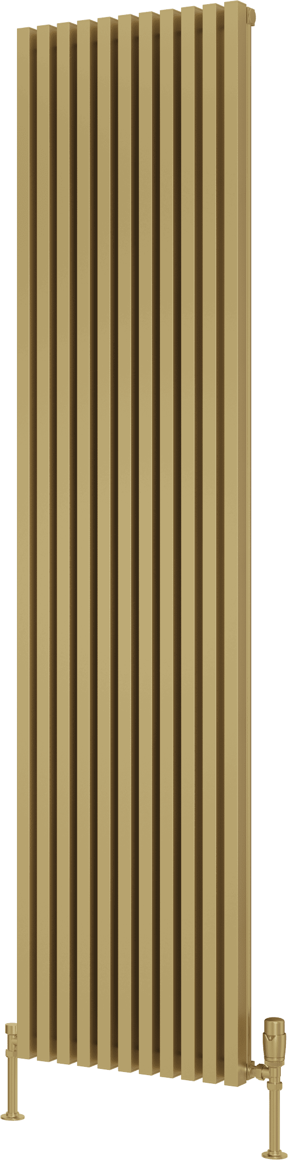 Alba Radiators Reina Albano A-ABN18042B Brass Effect Vertical Radiator 430mm x 1800mm ...
