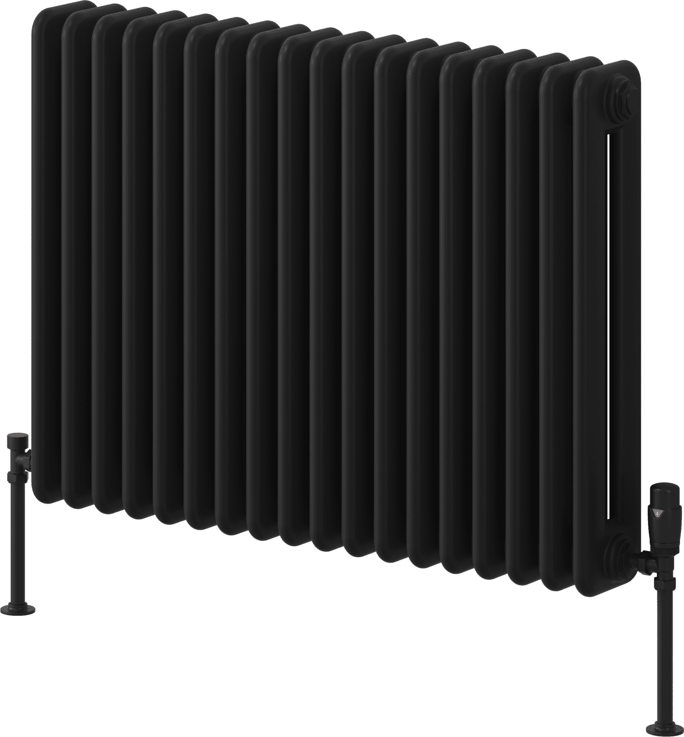 Reina Hedingham RND-HDM6082B Black Horizontal Steel Radiator 820mm x ...