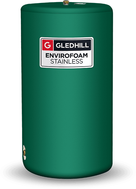 Gledhill Envirofoam Stainless Steel Indirect Vented Cylinder - 1200mm x  450mm - Heater Shop