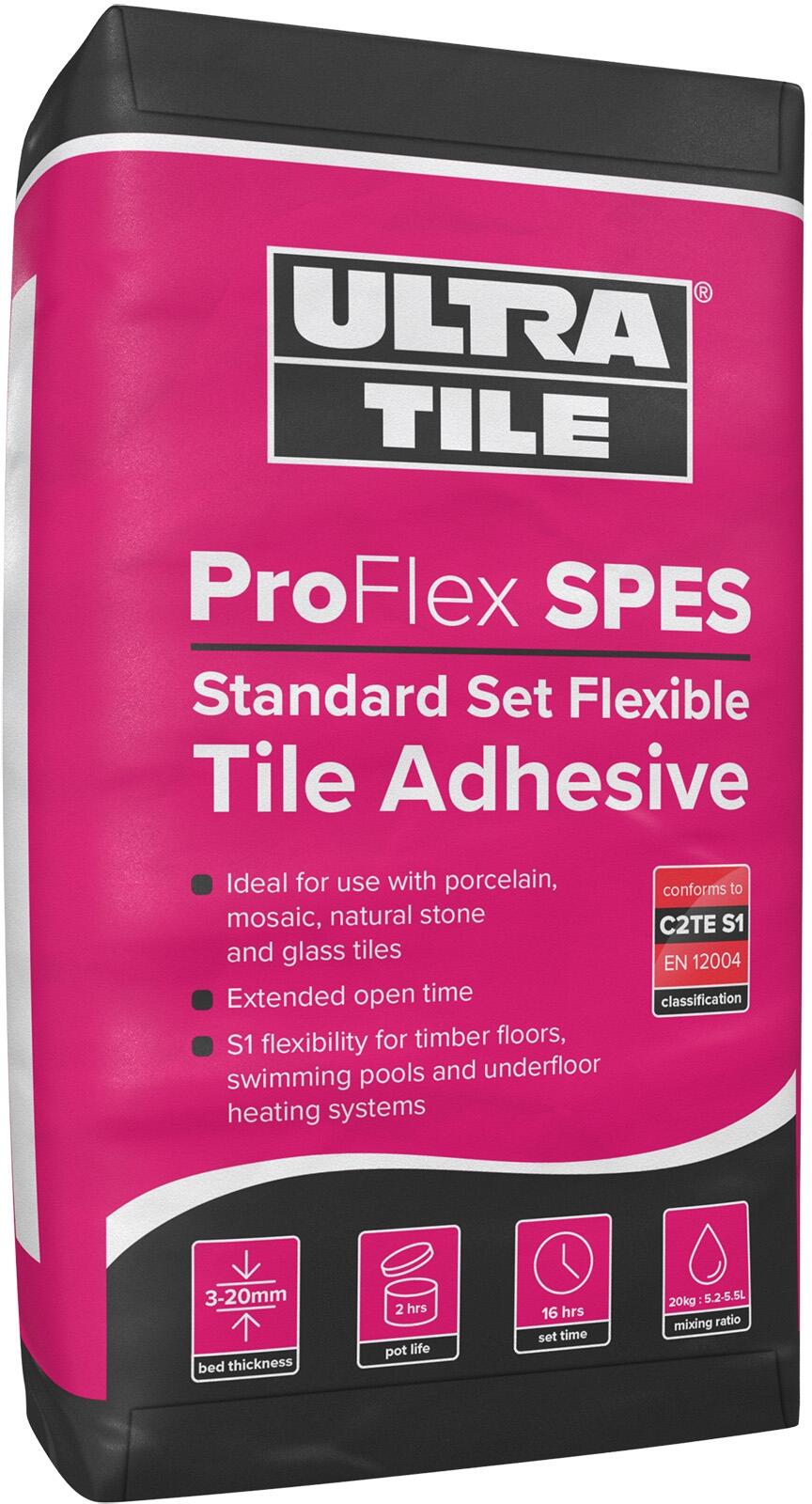 UltraTile ProFlex S1 SP+ES Standard Set Flexible Grey Tile Adhesive