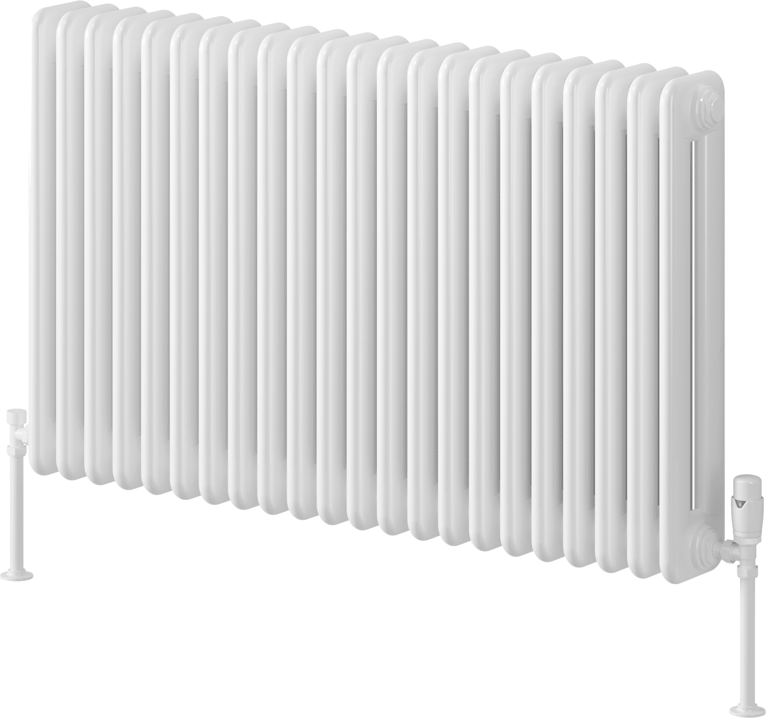 Reina Hedingham RND-HDM6100W White Horizontal Steel Radiator 1000mm x ...