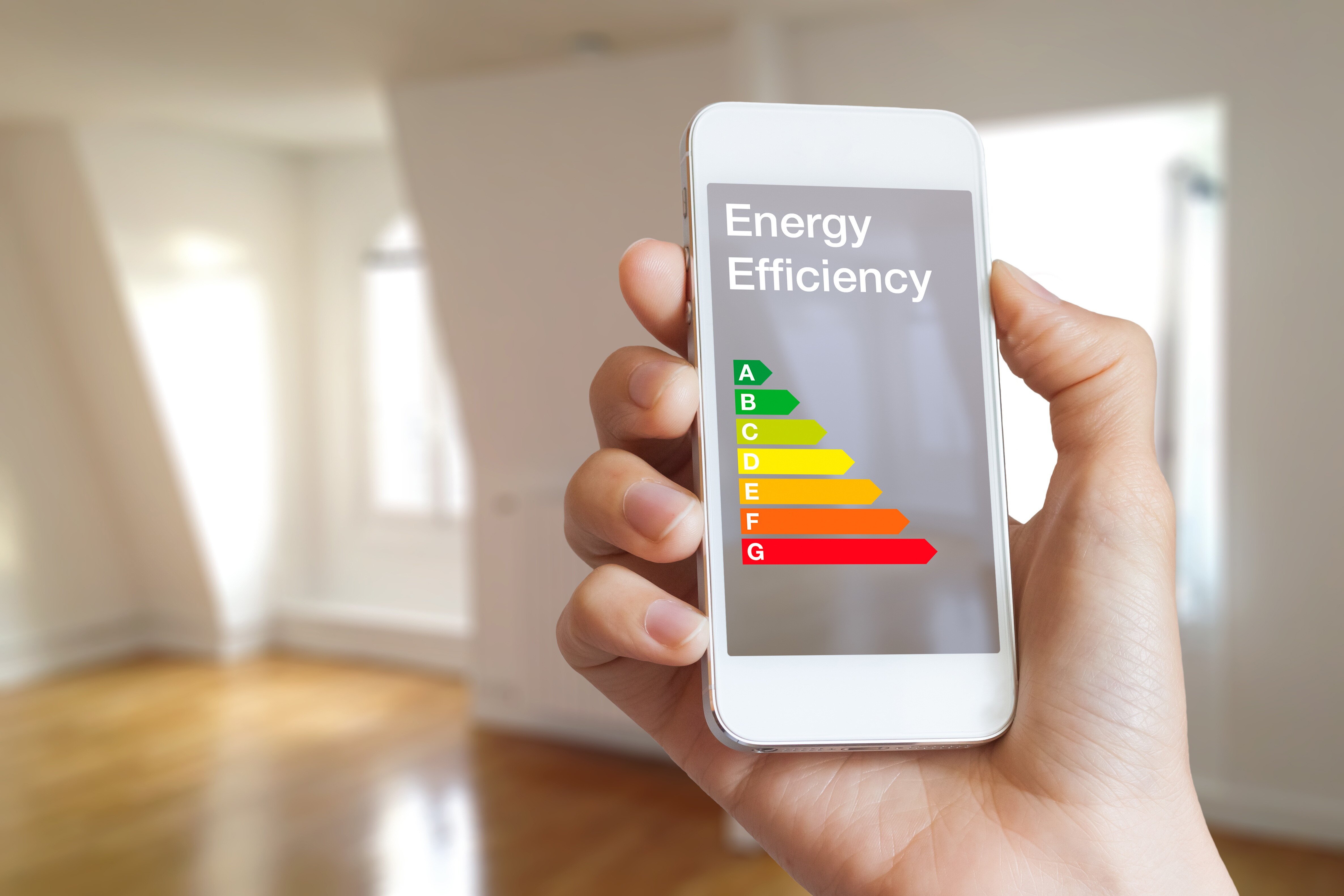 app showing energy rating for electric radiators