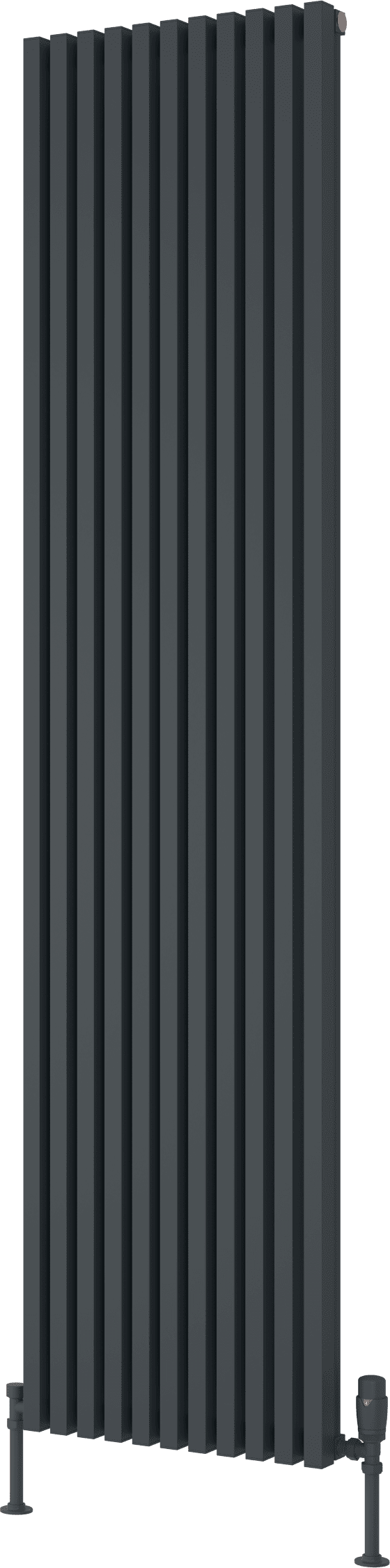 Alba Radiators Reina Albano A-ABN18042A Anthracite Vertical Radiator 430mm x 1800mm ...