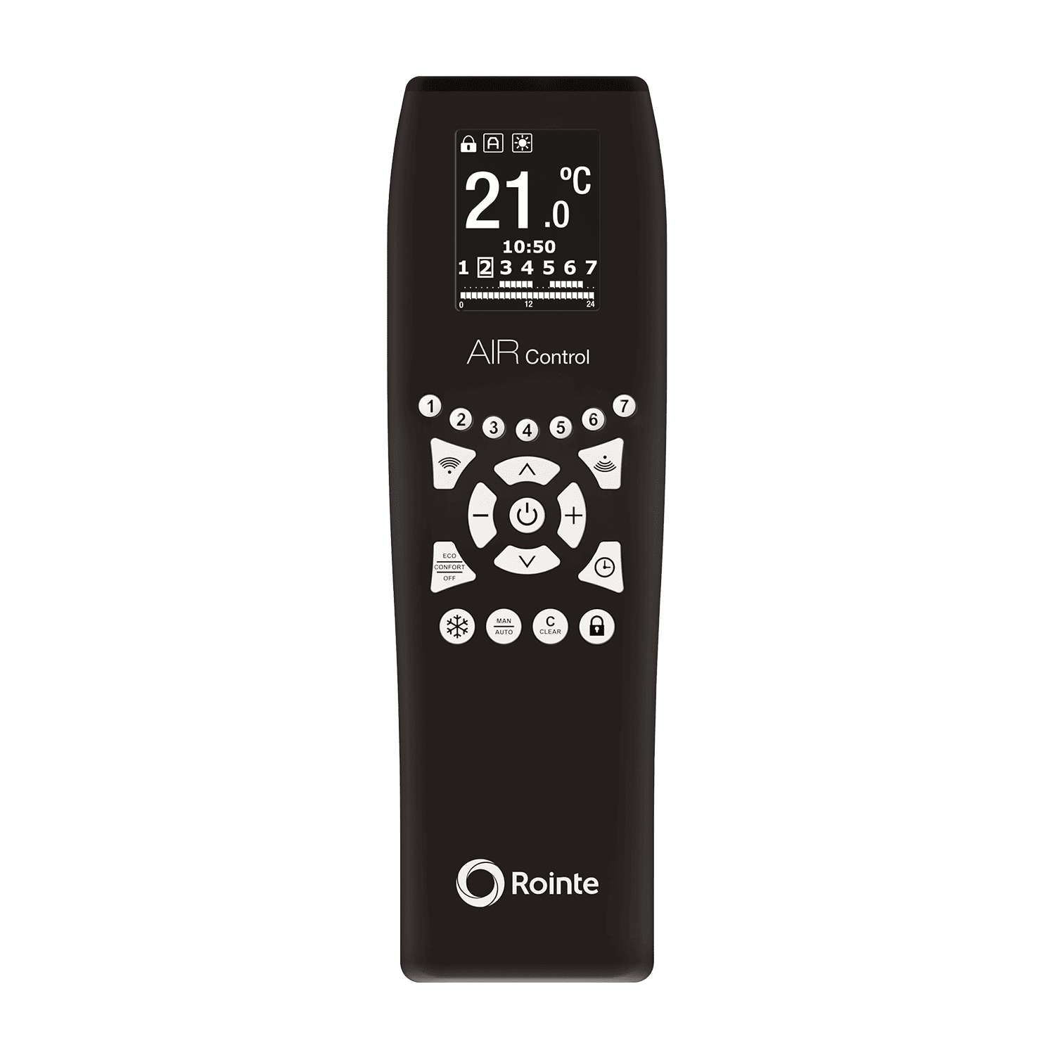 Rointe Kyros ACMIB120 | Remote Control | Black - Heater Shop